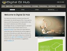 Tablet Screenshot of digitaldjhub.com